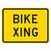 Bike Xing Traffic Sign 12 x 18 