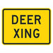 Deer Xing Traffic Sign 12 x 18 