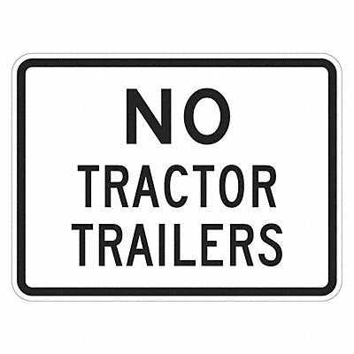 No Trucks Traffic Sign 12 x 18 