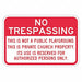 Rflctv No Trespassing Sign 12x18in Alum