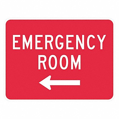 Emergency Room Traffic Sign 12 x 18 