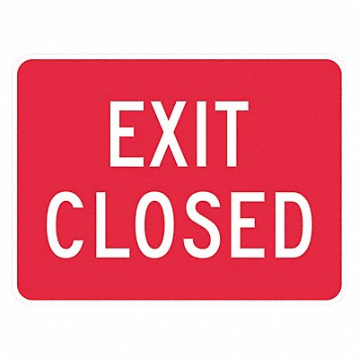 Exit Closed Sign 12 x 18 