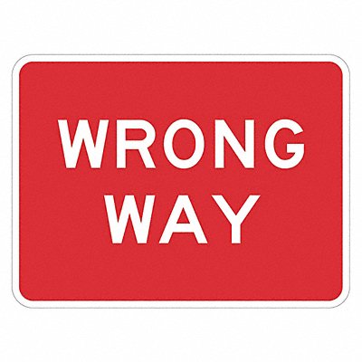 Wrong Way Traffic Sign 18 x 24 