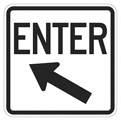 Enter Sign For Parking Lots 18 x 18 