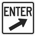 Enter Sign For Parking Lots 18 x 18 