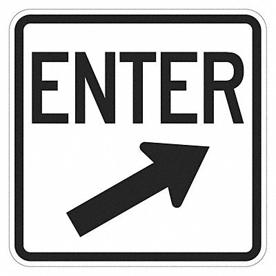 Enter Sign For Parking Lots 18 x 18 