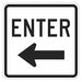 Enter Sign For Parking Lots 18 x 18 