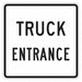 Truck Entrance Sign 18 x 18 