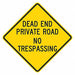 Dead End Traffic Sign 18 x 18 