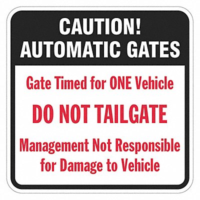 Parking Lot Gate Parking Sign 18 x 18 
