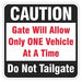 Parking Lot Gate Parking Sign 18 x 18 