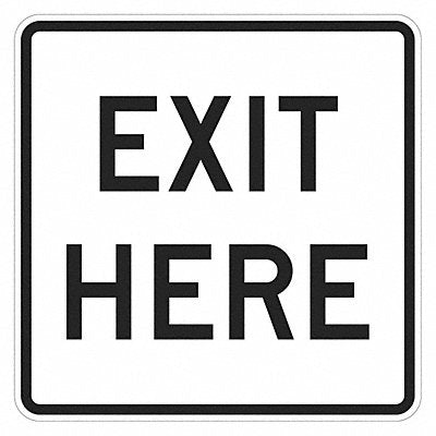 Exit Sign For Parking Lots 18 x 18 