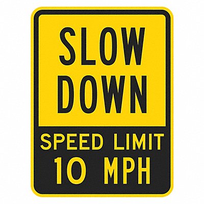 Speed Limit Warning Sign 24 x 18 