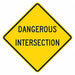 Dangerous Intersection Sign 24 x 24 