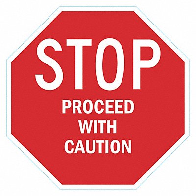 Caution Sign 24 in x 24 in Aluminum