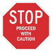 Caution Sign 24 in x 24 in Aluminum