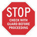 Reflective Visitors Sign 24x24in Alumin