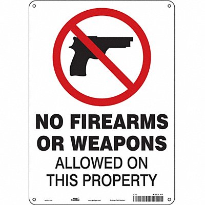 Safety Sign 14 in x 10 in Polyethylene