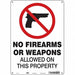 Safety Sign 14 in x 10 in Polyethylene