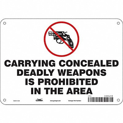 Safety Sign 7 in x 10 in Polyethylene