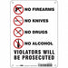 Safety Sign 10 in x 7 in Aluminum