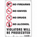 Safety Sign 14 in x 10 in Aluminum