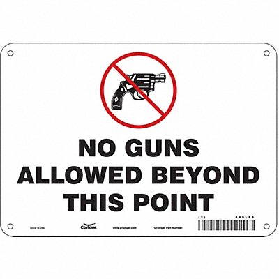 Safety Sign 7 in x 10 in Polyethylene