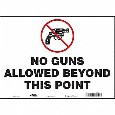 Safety Sign 10 in x 14 in Vinyl
