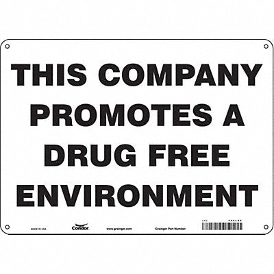Safety Sign 10 in x 14 in Polyethylene