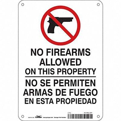 Safety Sign 10 in x 7 in Polyethylene
