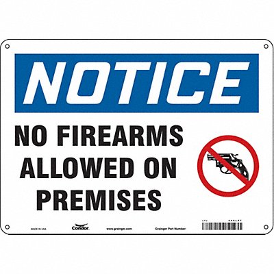 Safety Sign 10 in x 14 in Vinyl
