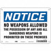 Safety Sign 7 in x 10 in Vinyl