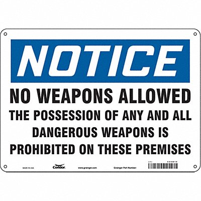 Safety Sign 10 in x 14 in Vinyl