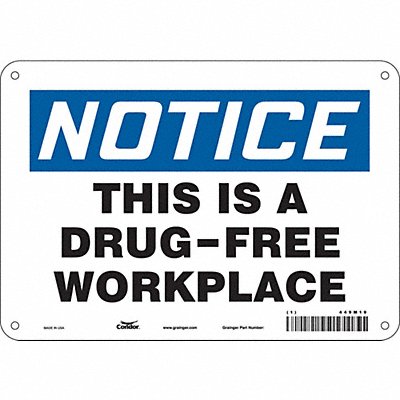 Safety Sign 7 in x 10 in Polyethylene