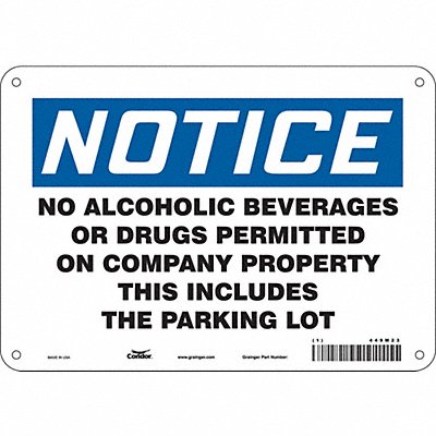 Safety Sign 7 in x 10 in Aluminum