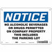 Safety Sign 7 in x 10 in Aluminum
