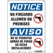 Safety Sign 14 in x 10 in Polyethylene