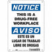 Safety Sign 10 in x 7 in Aluminum