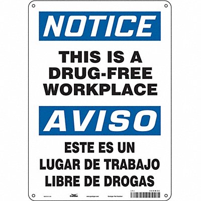Safety Sign 14 in x 10 in Aluminum