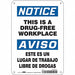 Safety Sign 10 in x 7 in Polyethylene