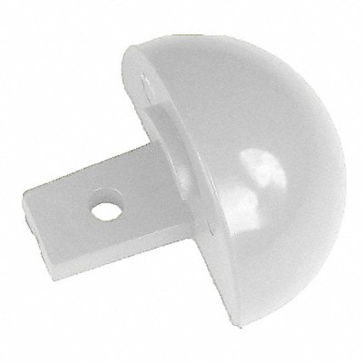 H3623 End Cap Linen White 2 x 1-1/16In