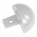 H3623 End Cap Linen White 2 x 1-1/16In