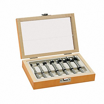 Forstner Bit Set W/Wood Case 7 Pcs