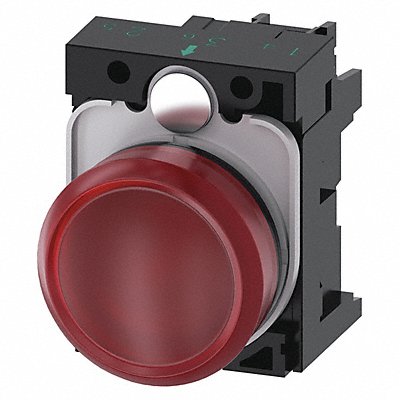 Pilot Light Complete Round Shape Red