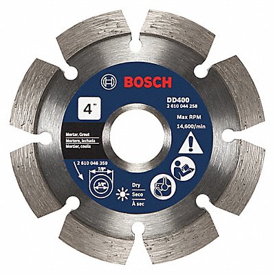 Diamond Saw Blade Blade Dia 4 in.