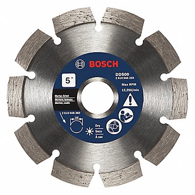 Diamond Saw Blade Blade Dia 5 in.