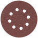 5In Sanding Disc 8-Hole Red 180 Grit PK5