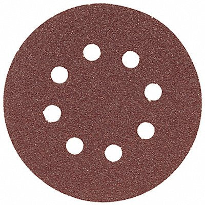 5In Sanding Disc 8-Hole Red 240 Grit PK5