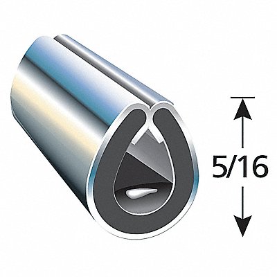 Edge Guard Black 5/16 in L 25 Ft.