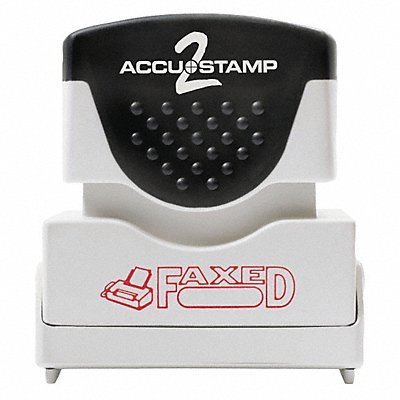 Stamp Red Faxed 1-5/8 x1/2 